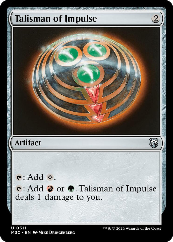 Talisman of Impulse [Modern Horizons 3 Commander] Magic: The Gathering