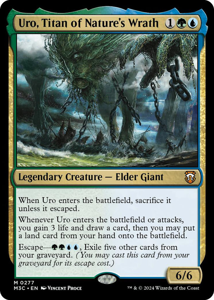 Uro, Titan of Nature's Wrath [Modern Horizons 3 Commander] Magic: The Gathering