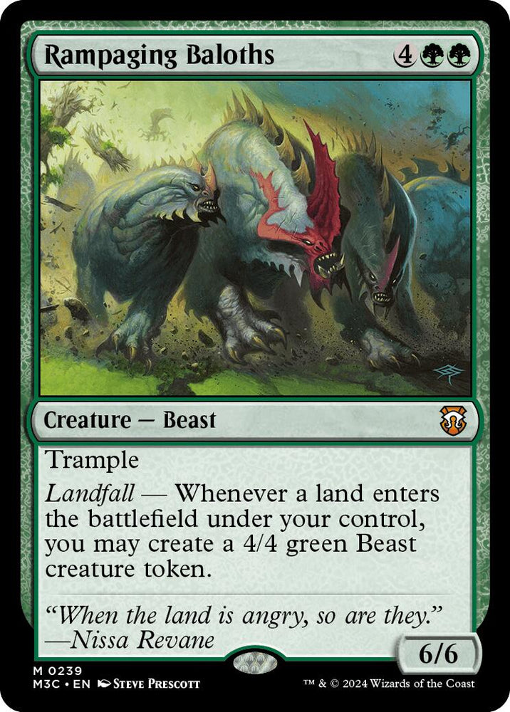 Rampaging Baloths [Modern Horizons 3 Commander] Magic: The Gathering