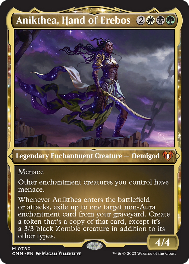 Anikthea, Hand of Erebos (Display Commander) (Foil Etched) [Commander Masters] Magic: The Gathering