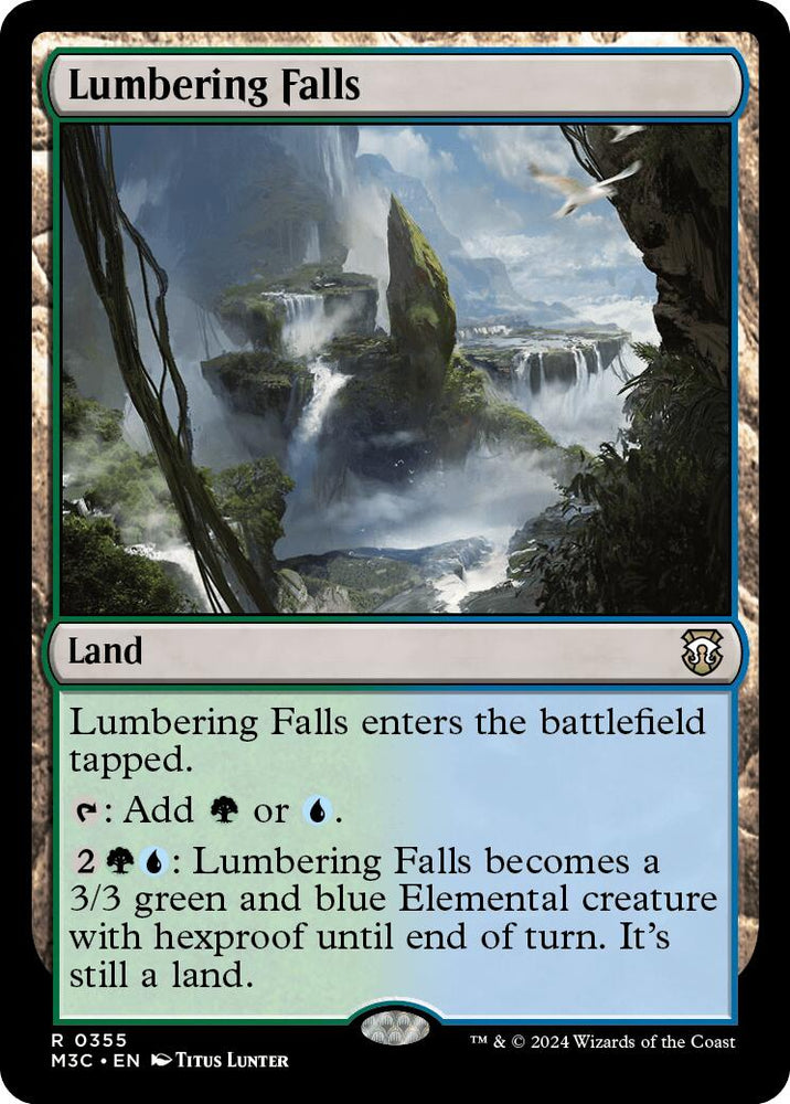 Lumbering Falls [Modern Horizons 3 Commander] Magic: The Gathering