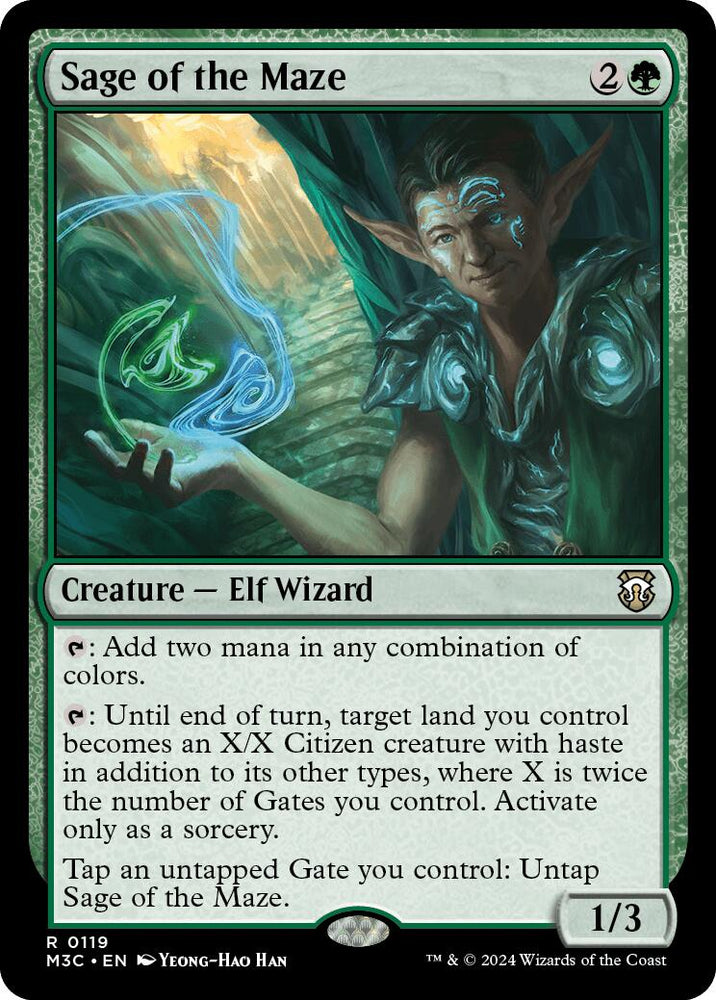 Sage of the Maze [Modern Horizons 3 Commander] Magic: The Gathering
