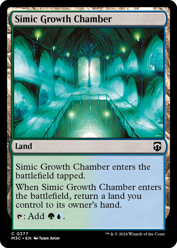 Simic Growth Chamber [Modern Horizons 3 Commander] Magic: The Gathering