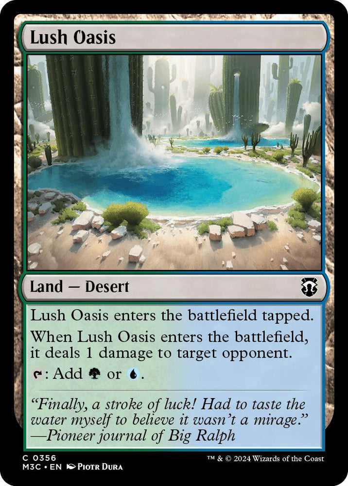 Lush Oasis [Modern Horizons 3 Commander] Magic: The Gathering