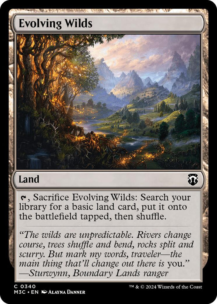 Evolving Wilds [Modern Horizons 3 Commander] Magic: The Gathering
