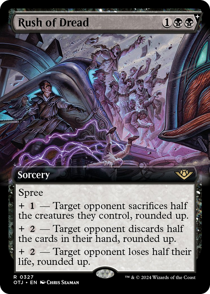 Rush of Dread (Extended Art) [Outlaws of Thunder Junction] Magic: The Gathering