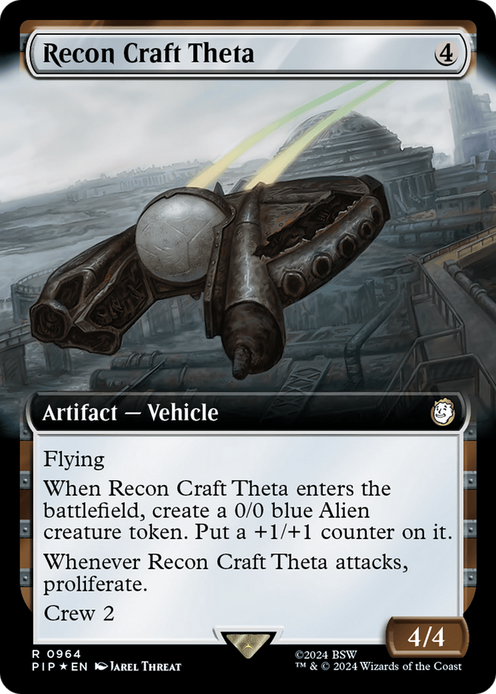 Recon Craft Theta (Extended Art) (Surge Foil) [Fallout] Magic: The Gathering