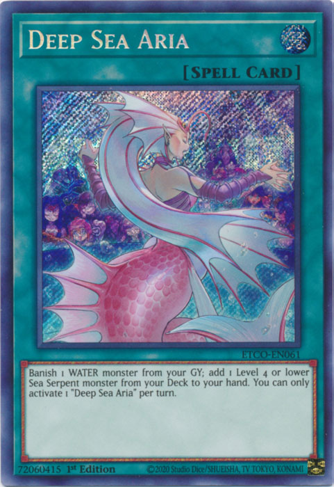 Deep Sea Aria [ETCO-EN061] Secret Rare - Yugioh Cards For Your TCG Needs!