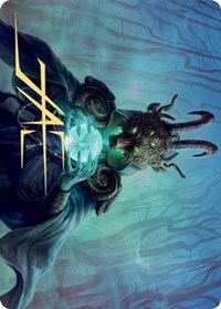 Masked Vandal Art Card (Gold-Stamped Signature) [Kaldheim Art Series] Magic: The Gathering