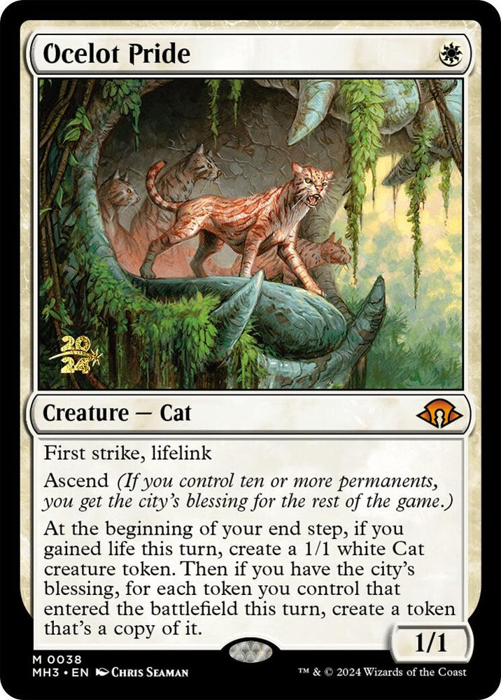 Ocelot Pride [Modern Horizons 3 Prerelease Promos] Magic: The Gathering