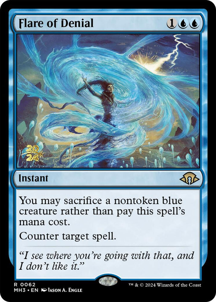 Flare of Denial [Modern Horizons 3 Prerelease Promos] Magic: The Gathering