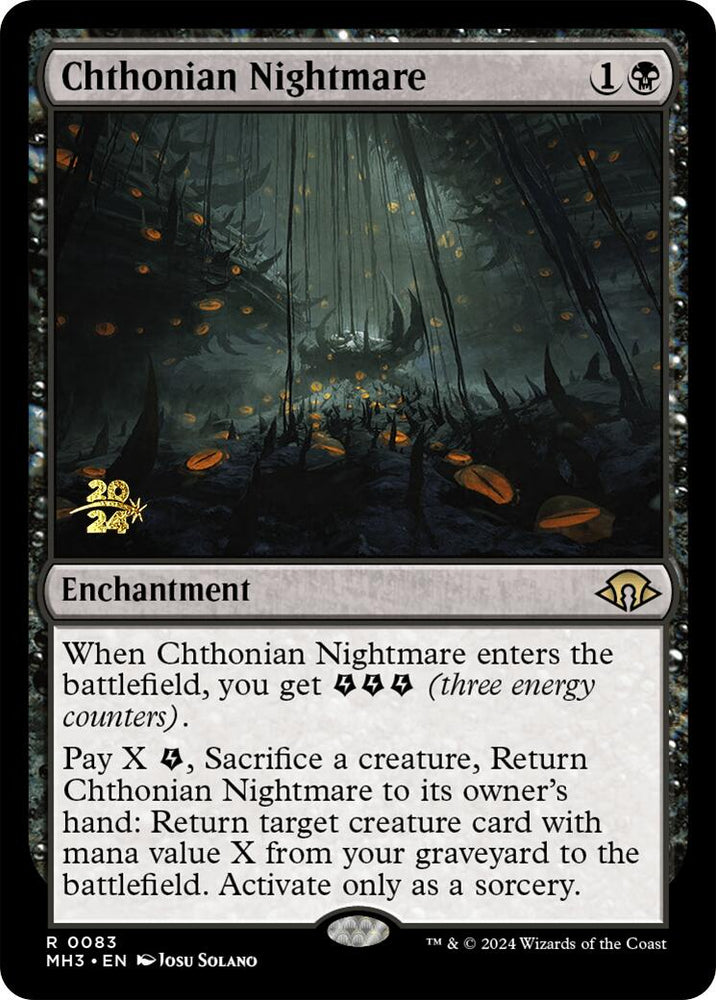 Chthonian Nightmare [Modern Horizons 3 Prerelease Promos] Magic: The Gathering