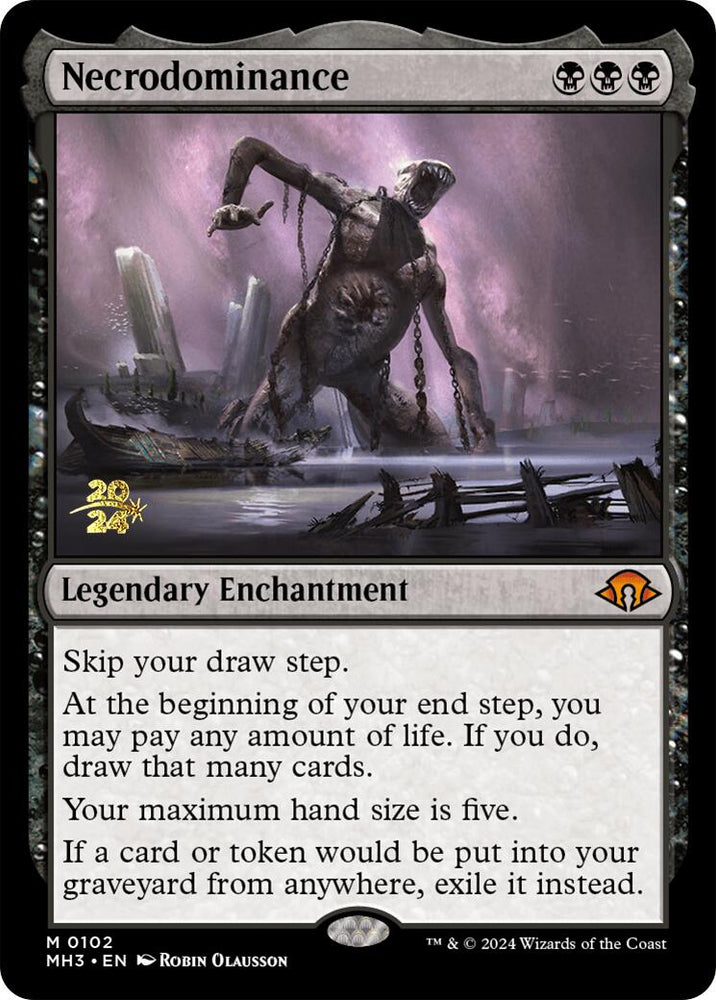 Necrodominance [Modern Horizons 3 Prerelease Promos] Magic: The Gathering