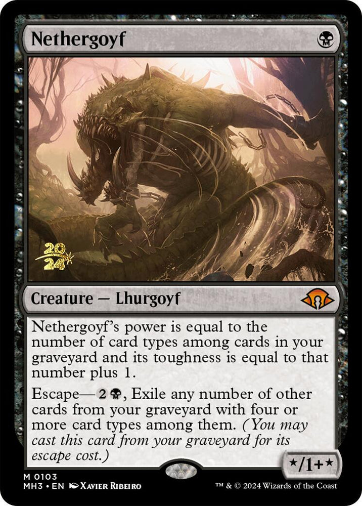 Nethergoyf [Modern Horizons 3 Prerelease Promos] Magic: The Gathering
