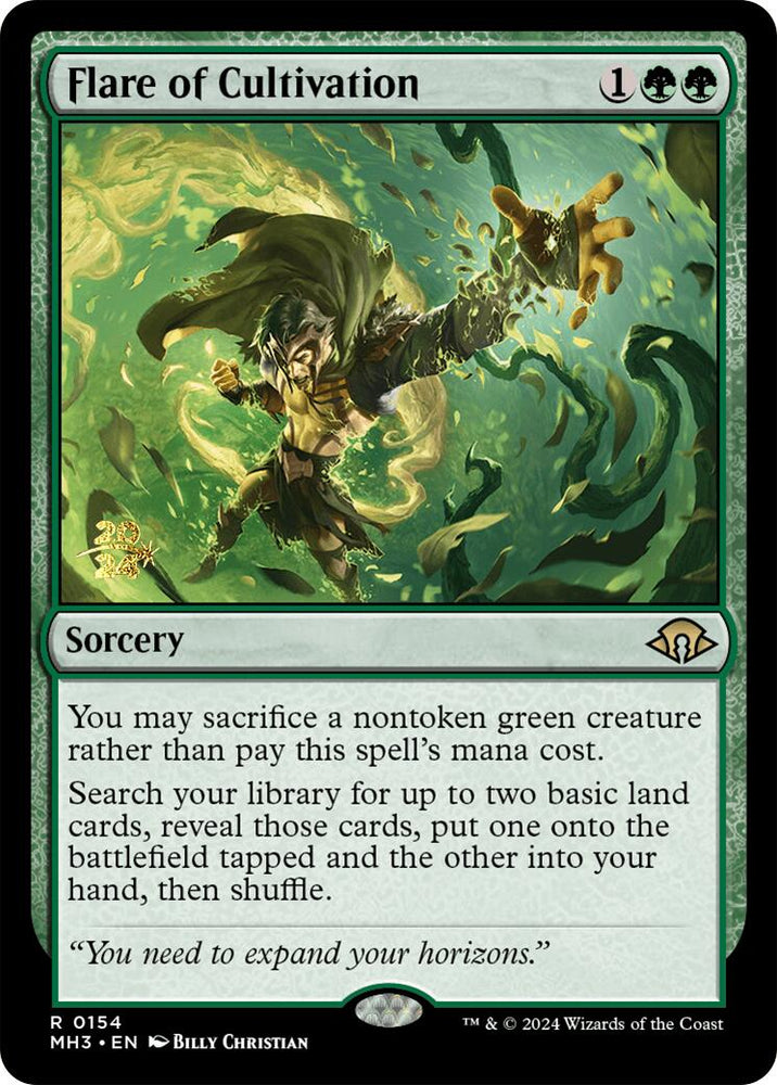 Flare of Cultivation [Modern Horizons 3 Prerelease Promos] Magic: The Gathering