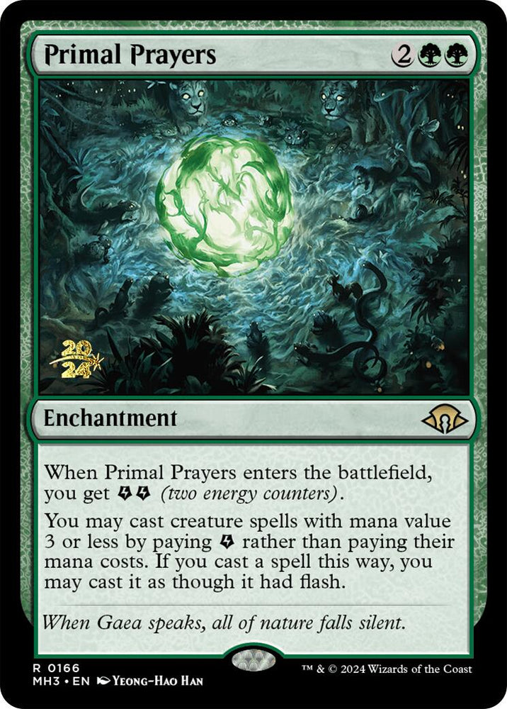 Primal Prayers [Modern Horizons 3 Prerelease Promos] Magic: The Gathering
