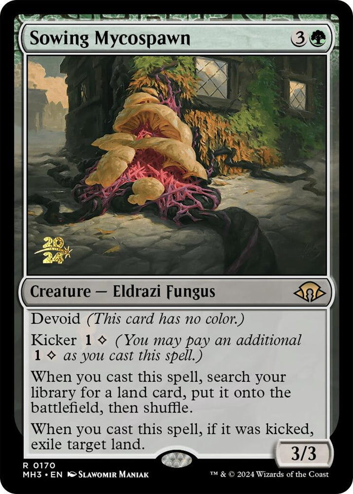 Sowing Mycospawn [Modern Horizons 3 Prerelease Promos] Magic: The Gathering