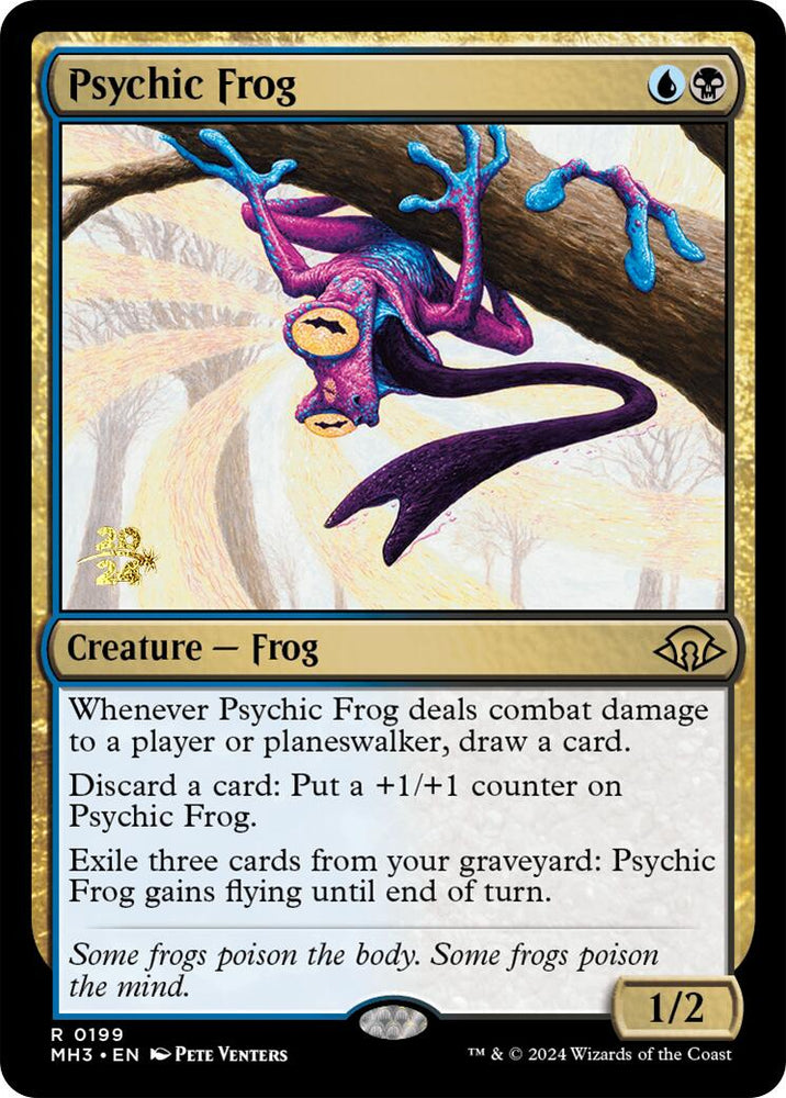 Psychic Frog [Modern Horizons 3 Prerelease Promos] Magic: The Gathering