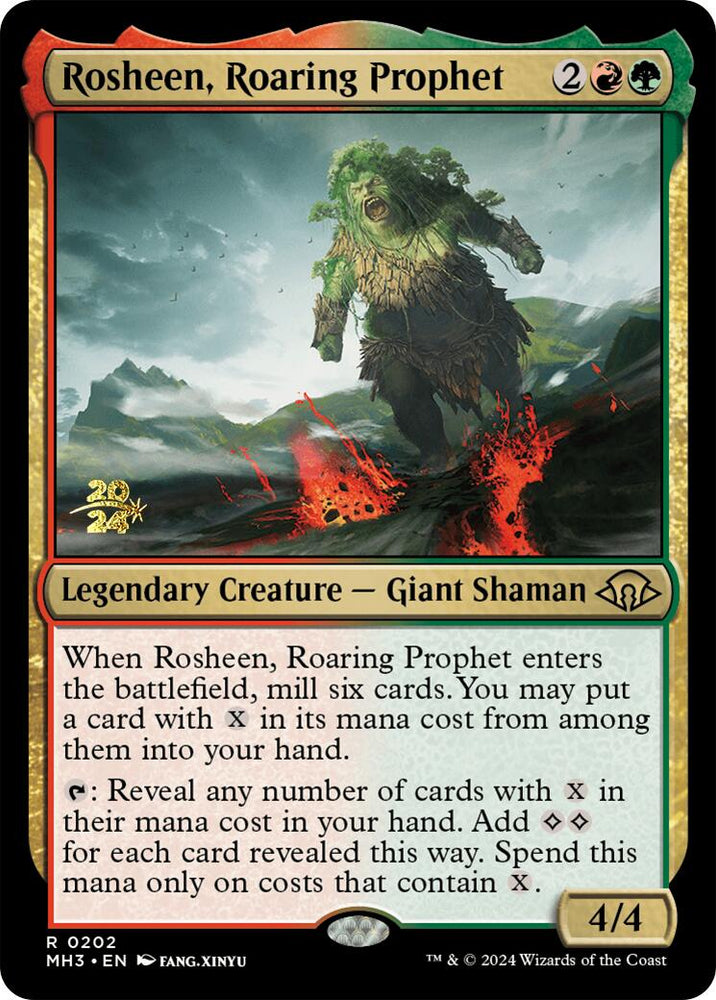 Rosheen, Roaring Prophet [Modern Horizons 3 Prerelease Promos] Magic: The Gathering