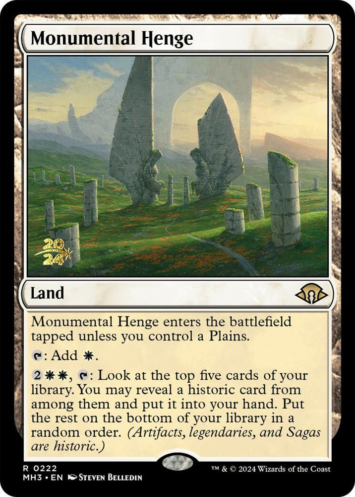 Monumental Henge [Modern Horizons 3 Prerelease Promos] Magic: The Gathering