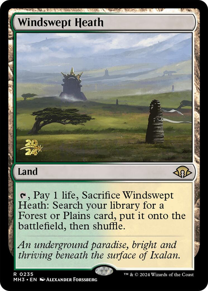Windswept Heath [Modern Horizons 3 Prerelease Promos] Magic: The Gathering