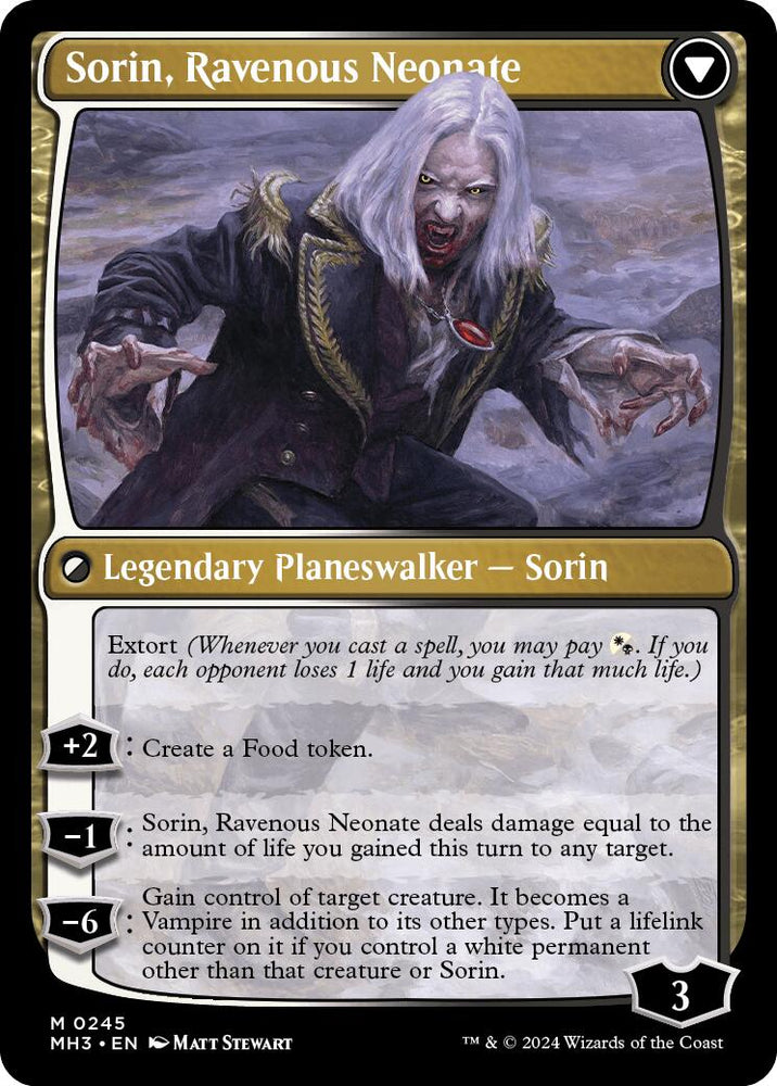 Sorin of House Markov [Modern Horizons 3 Prerelease Promos] Magic: The Gathering