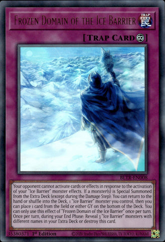 Frozen Domain of the Ice Barrier [BLTR-EN008] Ultra Rare - Yugioh Cards For Your TCG Needs!