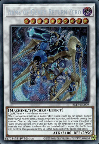 Arms of Genex Return Zero [BLTR-EN009] Secret Rare - Yugioh Cards For Your TCG Needs!