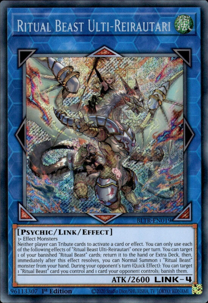 Ritual Beast Ulti-Reirautari [BLTR-EN019] Secret Rare - Yugioh Cards For Your TCG Needs!