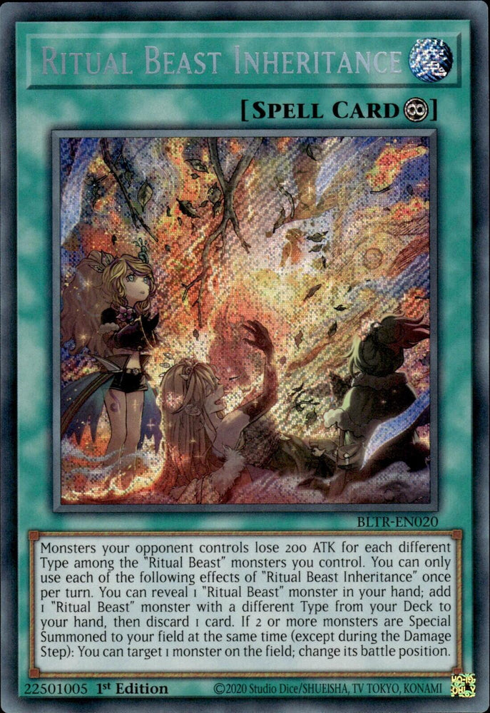 Ritual Beast Inheritance [BLTR-EN020] Secret Rare - Yugioh Cards For Your TCG Needs!