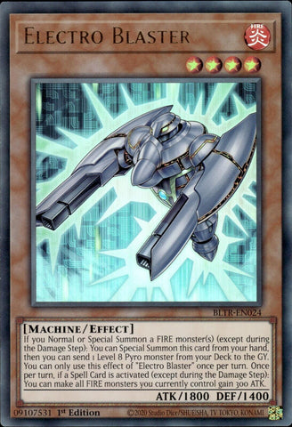 Electro Blaster [BLTR-EN024] Ultra Rare - Yugioh Cards For Your TCG Needs!