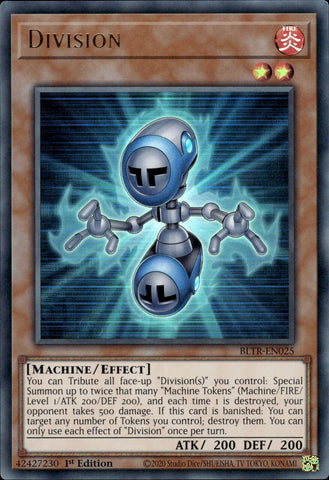 Division [BLTR-EN025] Ultra Rare - Yugioh Cards For Your TCG Needs!