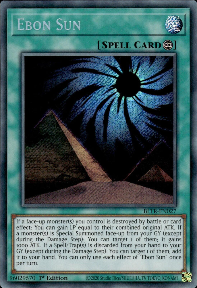 Ebon Sun [BLTR-EN027] Secret Rare - Yugioh Cards For Your TCG Needs!
