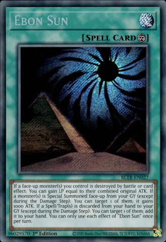 Ebon Sun [BLTR-EN027] Secret Rare - Yugioh Cards For Your TCG Needs!