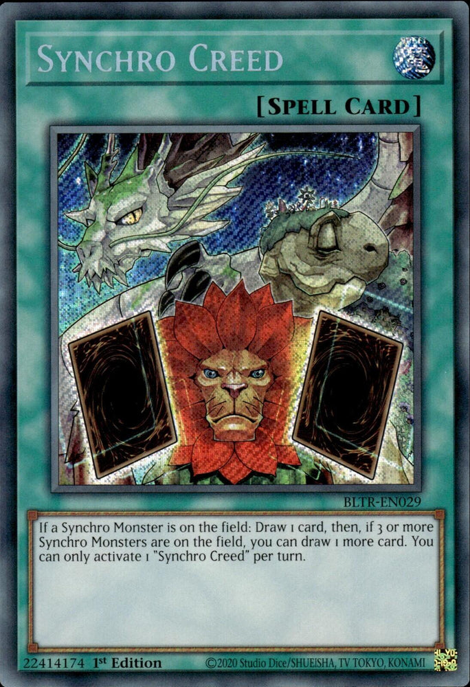 Synchro Creed [BLTR-EN029] Secret Rare - Yugioh Cards For Your TCG Needs!