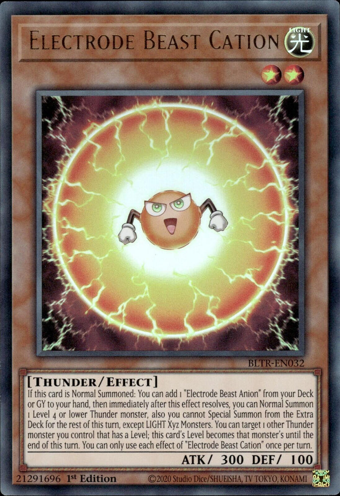 Electrode Beast Cation [BLTR-EN032] Ultra Rare - Yugioh Cards For Your TCG Needs!