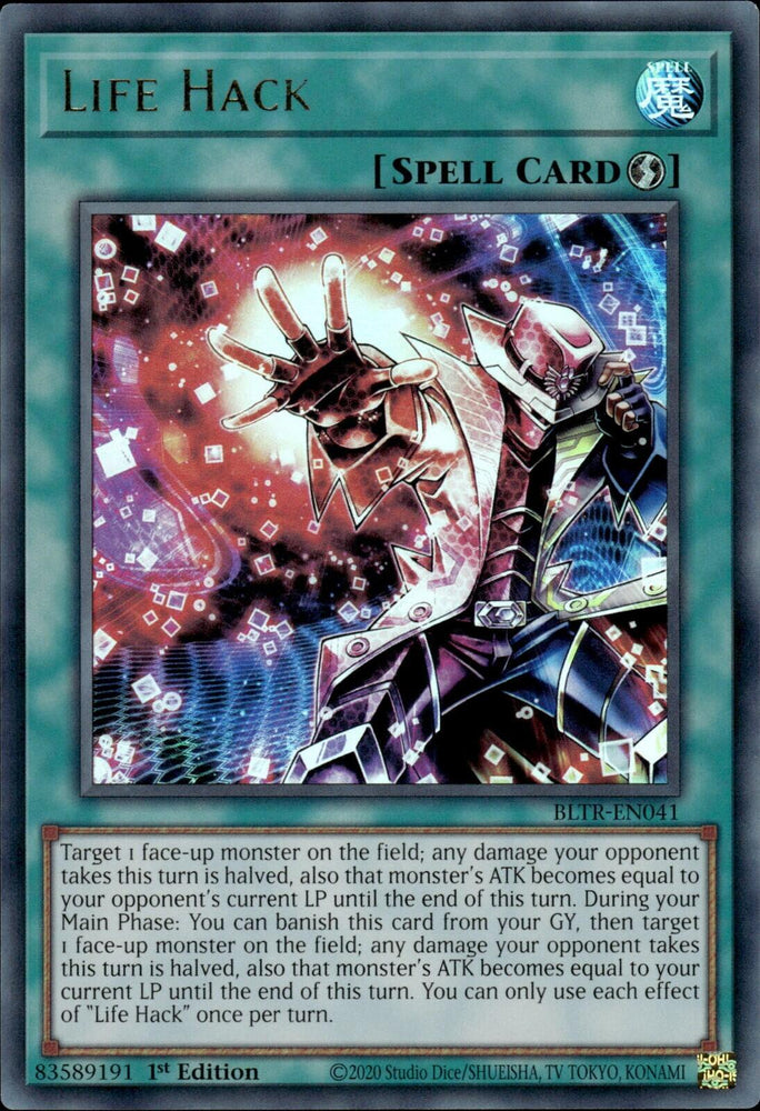 Life Hack [BLTR-EN041] Ultra Rare - Yugioh Cards For Your TCG Needs!