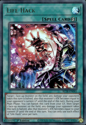 Life Hack [BLTR-EN041] Ultra Rare - Yugioh Cards For Your TCG Needs!
