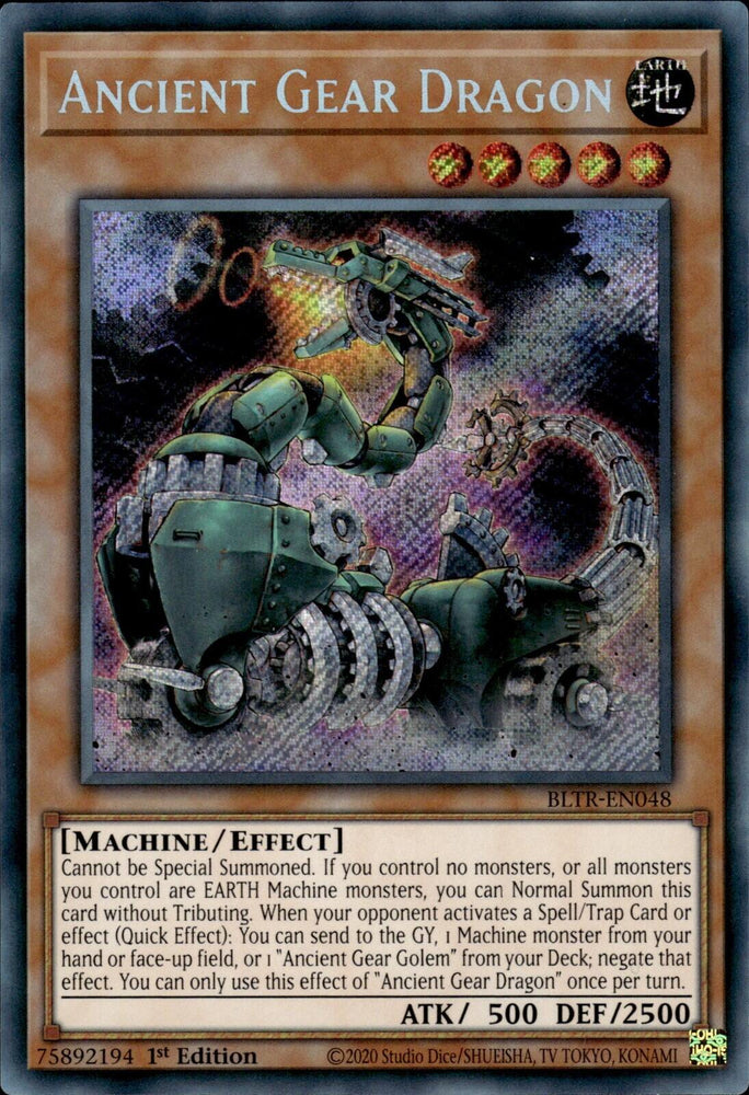 Ancient Gear Dragon [BLTR-EN048] Secret Rare - Yugioh Cards For Your TCG Needs!