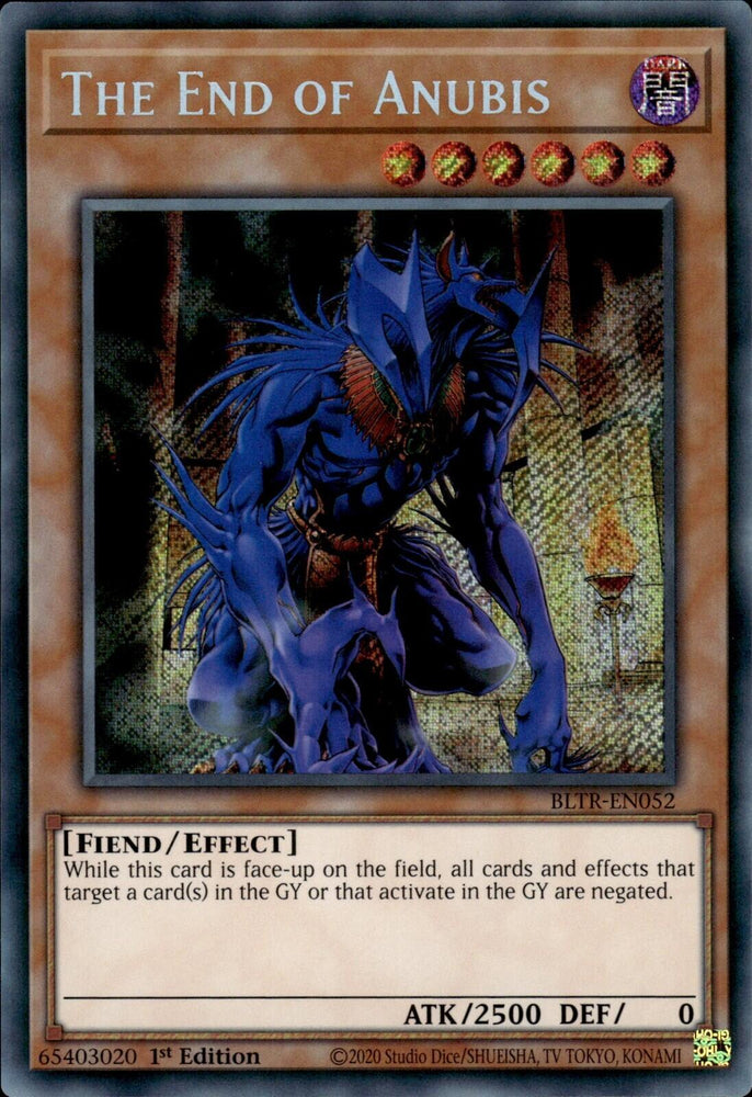 The End of Anubis [BLTR-EN052] Secret Rare - Yugioh Cards For Your TCG Needs!
