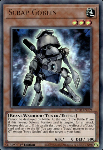 Scrap Goblin [BLTR-EN059] Ultra Rare - Yugioh Cards For Your TCG Needs!