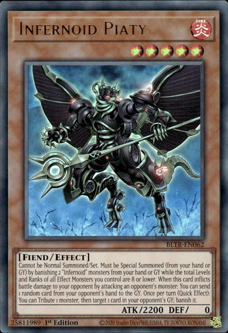 Infernoid Piaty [BLTR-EN062] Ultra Rare - Yugioh Cards For Your TCG Needs!