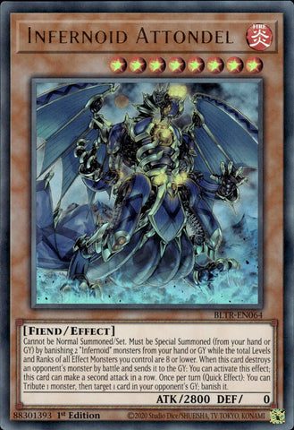 Infernoid Attondel [BLTR-EN064] Ultra Rare - Yugioh Cards For Your TCG Needs!