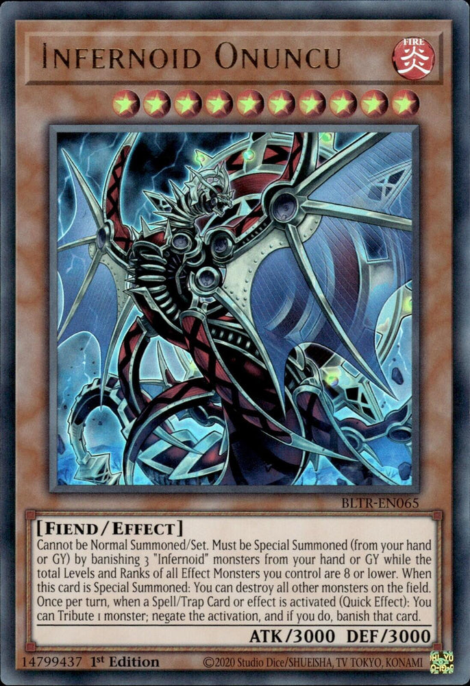 Infernoid Onuncu [BLTR-EN065] Ultra Rare - Yugioh Cards For Your TCG Needs!
