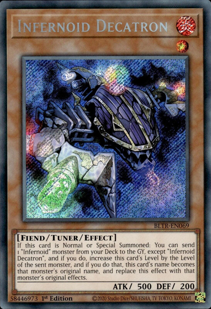Infernoid Decatron [BLTR-EN069] Secret Rare - Yugioh Cards For Your TCG Needs!