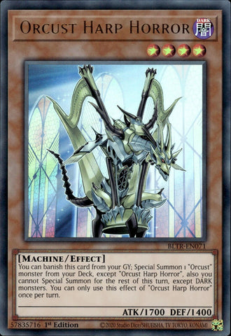 Orcust Harp Horror [BLTR-EN071] Ultra Rare - Yugioh Cards For Your TCG Needs!
