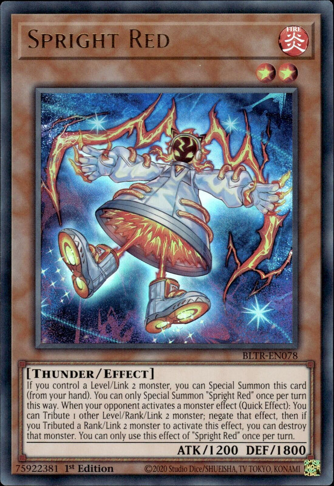 Spright Red [BLTR-EN078] Ultra Rare - Yugioh Cards For Your TCG Needs!