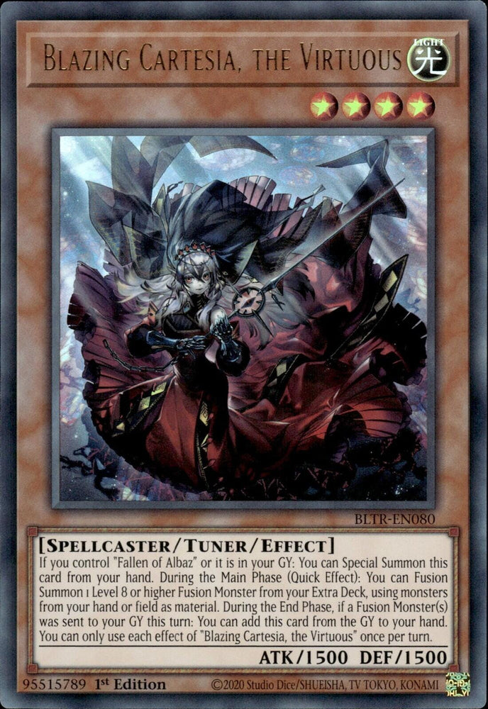 Blazing Cartesia, the Virtuous [BLTR-EN080] Ultra Rare - Yugioh Cards For Your TCG Needs!