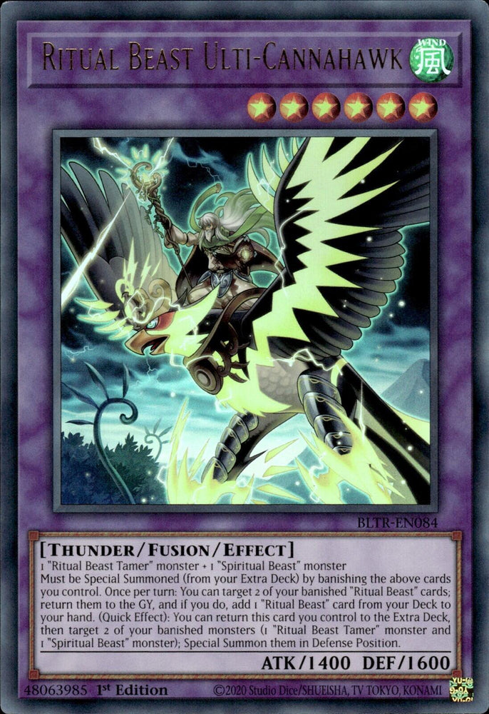 Ritual Beast Ulti-Cannahawk [BLTR-EN084] Ultra Rare - Yugioh Cards For Your TCG Needs!