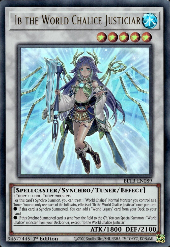 Ib the World Chalice Justiciar [BLTR-EN089] Ultra Rare - Yugioh Cards For Your TCG Needs!